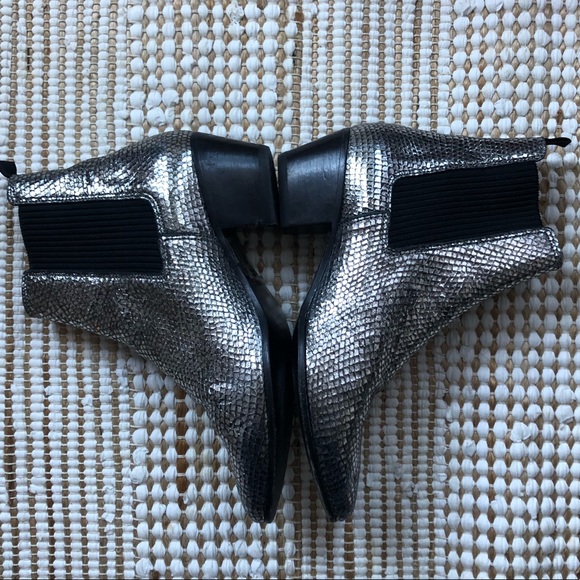 Maje Silver Ankle Booties - Picture 2 of 7
